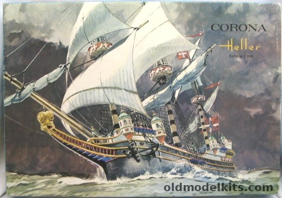Heller 1/200 Corona Galleon Type (1450), 840 plastic model kit
